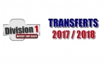 Hockey - Division 1 : TRANSFERTS 2017/2018